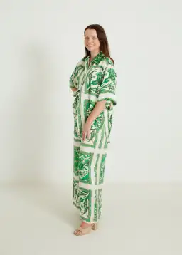 Alemais Lucille Lounge Shirt and Pants Set Print Size AU 6 for rent on The Volte - image 2