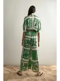 Alemais Lucille Lounge Shirt and Pants Set Print Size AU 6 for rent on The Volte - image 3