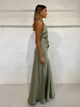 One Fell Swoop Zion Maxi Dress in Serpent Green Size 6  for rent on The Volte - image 4