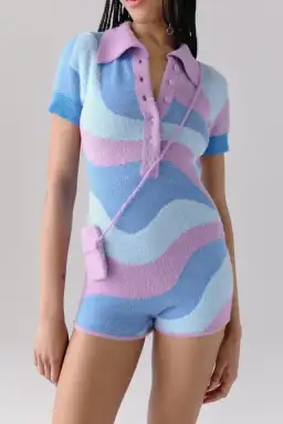 House of Sunny Good Vibrations Bodysuit Print Size 6 for rent on The Volte - image 2