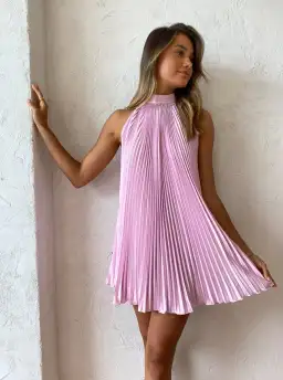 Lidee Amour Mini Dress in Floss Pink Size 8