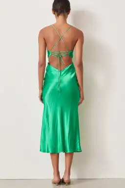 Bec & Bridge Loren Cut Out Midi Dress - Green - Size 10 for rent on The Volte - image 2