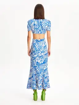 Alice McCall Daisy Daze Crop Top and Skirt Set Print Size 6