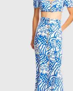 Alice McCall Daisy Daze Crop Top and Skirt Set Print Size 6