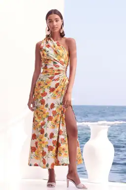Sonya Moda Nour Yarden Floral Maxi Dress Print Size S 
