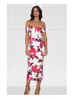 Elle Zeitoune Charlie Dress Rose Print Size 6 for rent on The Volte - image 1
