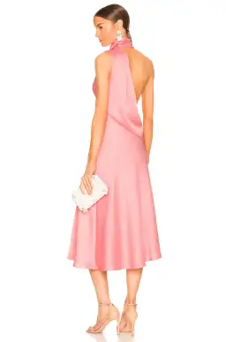 Misha Collection Robia Midi Dress Pink Size 6 