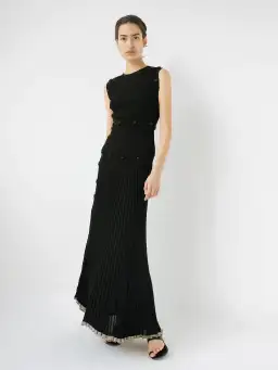 Christopher Esber Deconstructed Long Sleeve Dress Black Size 8  for rent on The Volte - image 6