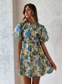 Sir the Label Celia Open Back Mini Dress Marguerite Print Size 6 for rent on The Volte - image 2