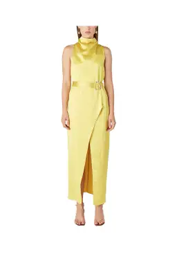 Camilla and Marc Phoebe Drape Dress Yellow Size 10