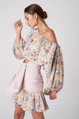 Atoir You Remind Me Crop & Unknown For Me Skirt Set Print Size 6 for rent on The Volte - image 2