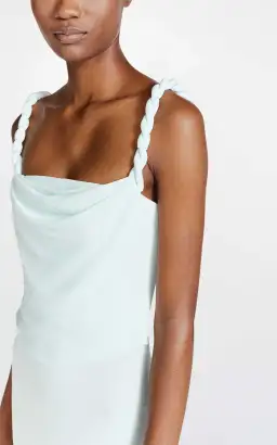 Dion Lee Rope Drape Dress Blue Size 8