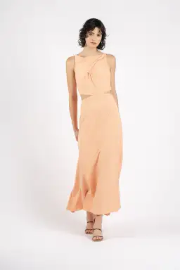 One Fell Swoop Bijoux Maxi in Melon Orange Size 8