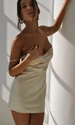 Mirror Palais Bandana Slip Dress Sunflower Micro Size 6 for rent on The Volte - image 4