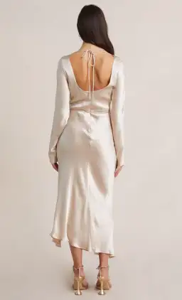 Bec & Bridge Moon Dance Long Sleeve Maxi Dress in Sand Size 6  for rent on The Volte - image 3