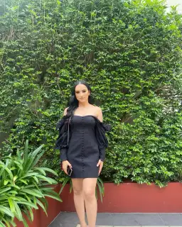 Asilio Ruffle LS Linen Dress Black Size 6 for rent on The Volte - image 4