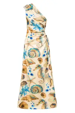 Sonya Noda Nour Seashell Maxi Dress Print Size 8