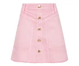 Aje Triada Denim Mini Skirt Bon Bon Pink Size 8 for rent on The Volte - image 3