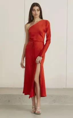 Bec and Bridge Classic One Shoulder Dress Red Size 10 for rent on The Volte - image 1