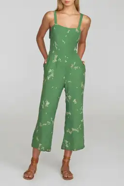 Faithfull the Brand Elsa Jumpsuit Green Size 12 for rent on The Volte - image 1