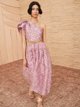 Ulla Johnson Athena Dress in Lavender Handprint Dot 