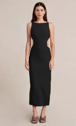 Bec and Bridge Cammi Cut Out Dress Black Size 8