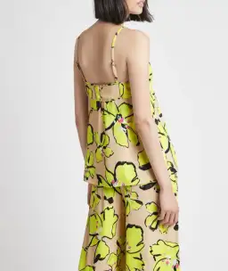 Aje Pelicano Citrus Bloom Strap Cami Top Print Size 12