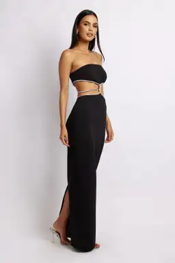 Meshki Billie Strapless Maxi Dress Black Size 10 for rent on The Volte - image 2