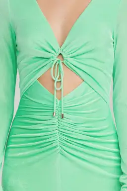 Significant Other Neave Dress | Apple Green | Size 6 for rent on The Volte - image 5