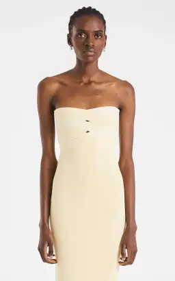 Dion Lee Interlock Midi Dress Cream Size 6 for rent on The Volte - image 6