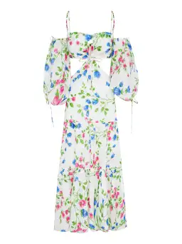 Alice McCall Rolling Meadows Midi Dress Bluebell Print Size 12 for rent on The Volte - image 6