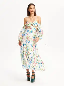 Alice McCall Rolling Meadows Midi Dress Bluebell Print Size 8 for rent on The Volte - image 1