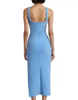Bec and Bridge Iris Midi Dress Malibu Blue Size 10