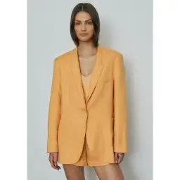 Viktoria and Woods Capulet Blazer Lava Bralette & Dawson Shorts Set Yellow Size 2