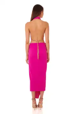 Eliya the Label Aphrodite Dress in Fuchsia Pink Size 8 for rent on The Volte - image 3