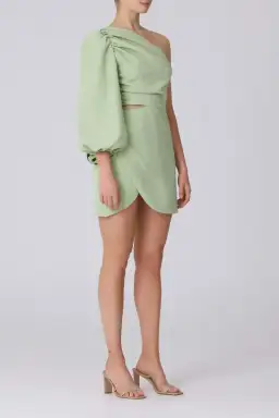 Keepsake the Label Tryst Mini Dress in Apple Green Size 12 for rent on The Volte - image 4