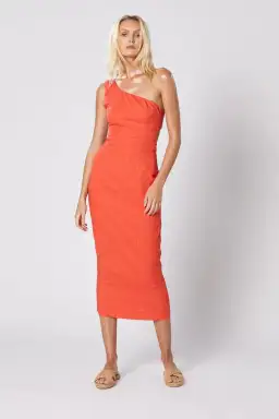Winona Volt Tie Back Dress Orange Size 10 for rent on The Volte - image 1