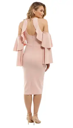 Pasduchas Celine Midi Dress Prima Pink Size 10 for rent on The Volte - image 1