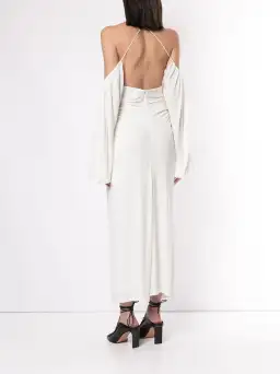 Dion Lee Ruched Midi Dress White Size 8 