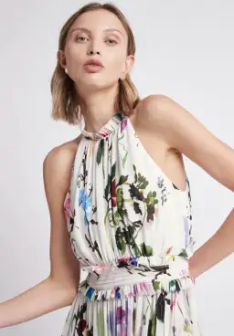 Aje Introspect High Neck Midi Dress Print Size 6  for rent on The Volte - image 2