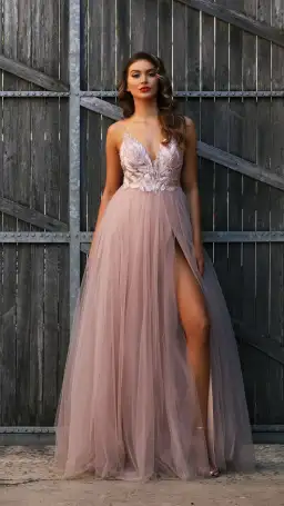 Jadore Odette Gown Blush Size 8 for rent on The Volte - image 1