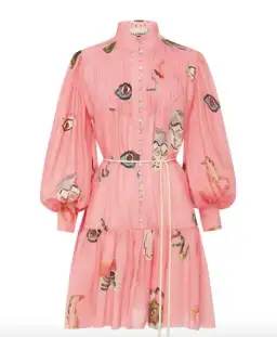 Alemais Cleo Smock Mini Dress Pink Size AU 12 for rent on The Volte - image 4