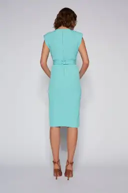 Scanlan Stretch Reptile Dress Mint Size 8  for rent on The Volte - image 2