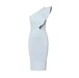 Scanlan Crepe Knit Ruffle Dress Argento Size M / Au 10  for rent on The Volte - image 3