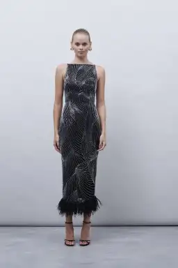 Rachel Gilbert Finn Dress Black Size 2/Au 10