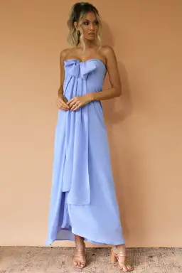 Sisters The Label Sasha Gown - Vienna Sky Silk for rent on The Volte - image 1