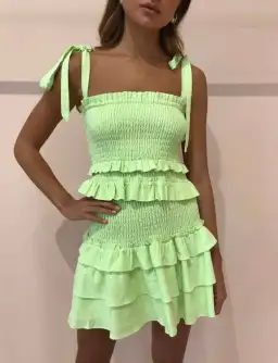 Issy Mirage Set in Lime Green Size 10 for rent on The Volte - image 2