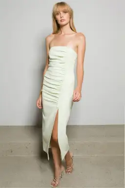 Bec and Bridge Sofie Strapless Dress in Green Size 8 for rent on The Volte - image 1