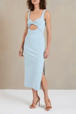 Bec & Bridge Joelle Midi Dress Sky Blue Size 10