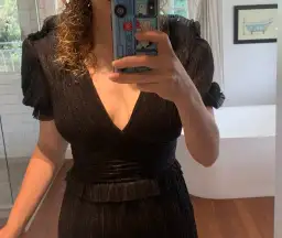 Rebecca Vallance The Luna Shortsleeve Gown Black Size 8 for rent on The Volte - image 4